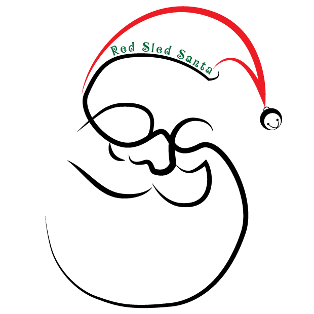 Red Sled Santa